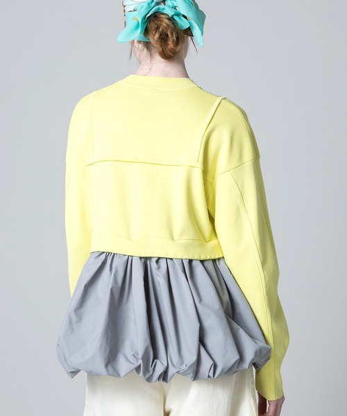 AULA AILA(アウラアイラ)の「2WAYバルーンニット(カーディガン/ボレロ・レディース・ライトイエロー/ブルー/ブラック・0)」の21枚目の写真