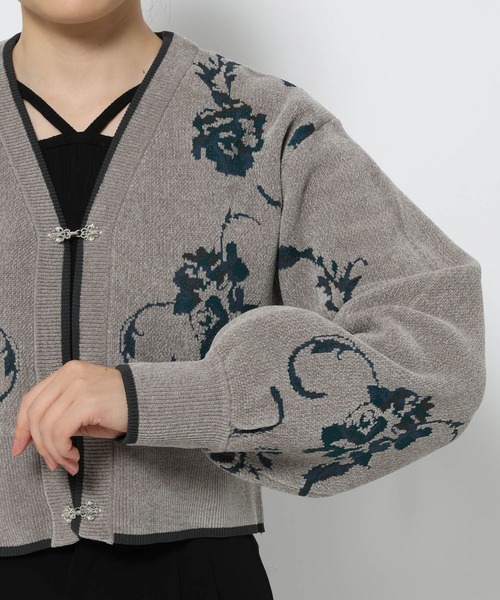 【HARE】モールガラショートVネックカーディガン【数回使用】 HARE(ハレ) | ⁡ 【NEW ARRIVAL】 __ ⁡ モールガラショートVネック