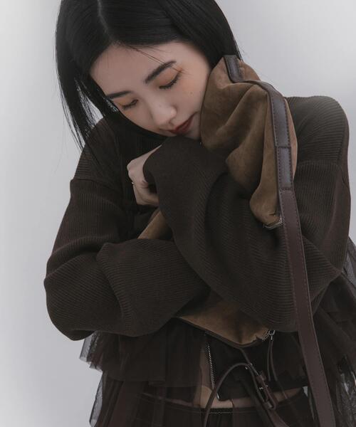 SENSE OF PLACE by URBAN RESEARCH（センスオブプレイスバイアーバンリサーチ）の「ワンショルダースクエアバッグ（ショルダーバッグ・レディース・ブラック/モカ・ONE）」の16枚目の写真