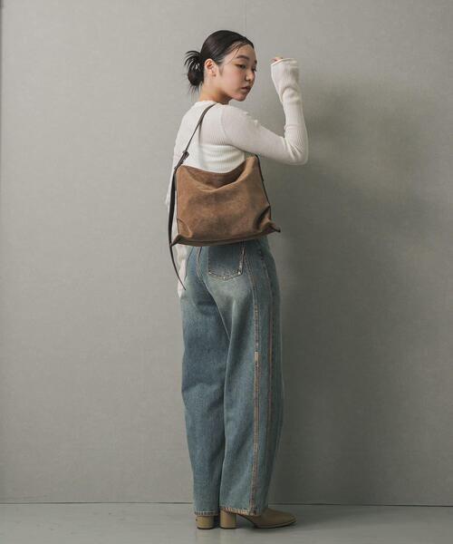 SENSE OF PLACE by URBAN RESEARCH（センスオブプレイスバイアーバンリサーチ）の「ワンショルダースクエアバッグ（ショルダーバッグ・レディース・ブラック/モカ・ONE）」の19枚目の写真