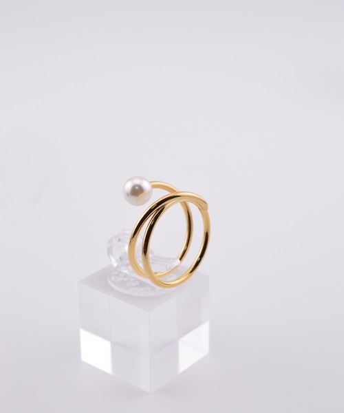 BROTHERHOOD（ブラザーフッド）の「【earyear】Pearl Orbit Ring（リング・レディース・シルバー/ゴールド・FREE）」の8枚目の写真