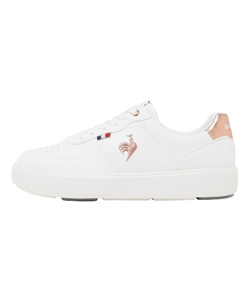 le coq sportif（ルコックスポルティフ）の「LCS ニーム(消臭/軽量)（スニーカー・レディース・ホワイト×ピンク/ホワイト×シルバー/ブラック系・22.5cm/23.5cm/24.5cm/23.0cm/24.0cm/25.0cm）」の2枚目の写真