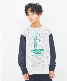 maarook（マルーク）の「かすり杢ニットデニムスリーブトレーナー（スウェット）」