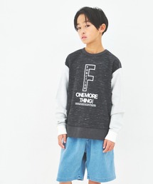 maarook（マルーク）の「かすり杢ニットデニムスリーブトレーナー（スウェット）」