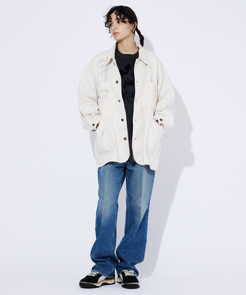HERCULES（ヘラクレス）の「【Swell Vintage × UNION HERCULES MADE】Hand Painted  Chore Jacket / ハンドペイント /ヴィンテージ /チョアジャケット（カバーオール・メンズ・ホワイト系その他・40/38/42）」の6枚目の写真