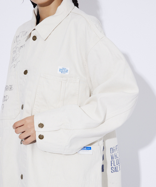 HERCULES（ヘラクレス）の「【Swell Vintage × UNION HERCULES MADE】Hand Painted  Chore Jacket / ハンドペイント /ヴィンテージ /チョアジャケット（カバーオール・メンズ・ホワイト系その他・40/38/42）」の20枚目の写真