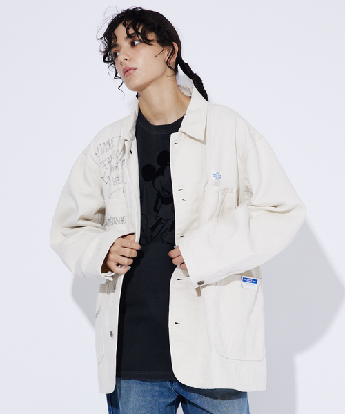 HERCULES（ヘラクレス）の「【Swell Vintage × UNION HERCULES MADE】Hand Painted  Chore Jacket / ハンドペイント /ヴィンテージ /チョアジャケット（カバーオール・メンズ・ホワイト系その他・40/38/42）」の22枚目の写真