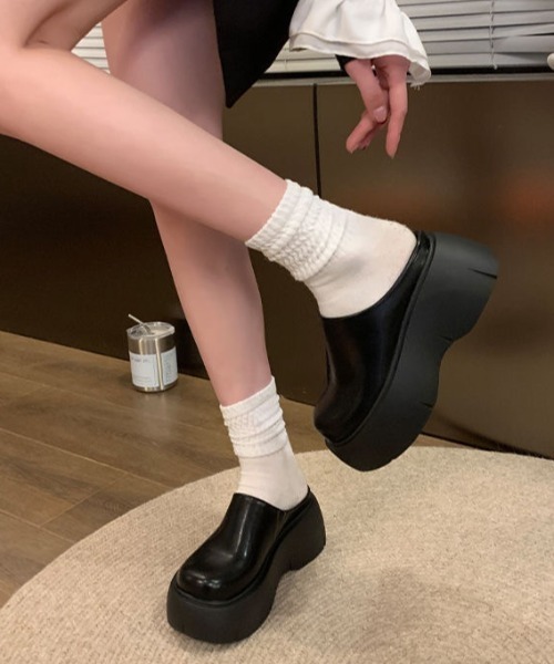 AMBUSH 25SSLOAFERファーローファーサンダル ミュール ローファーサンダル ローファー風サンダル ぺたんこ