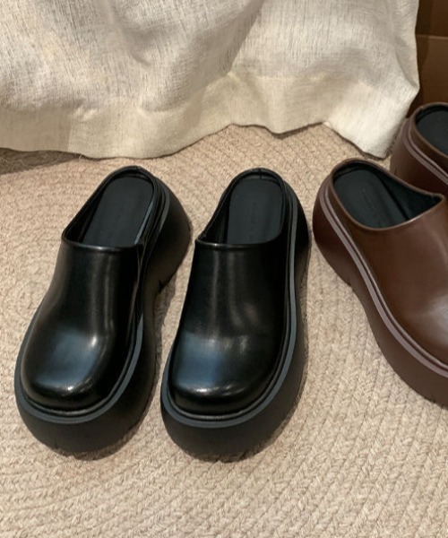 AMBUSH 25SSLOAFERファーローファーサンダル セール】【25年秋冬新作】厚底サボサンダル/ローファー 秋冬