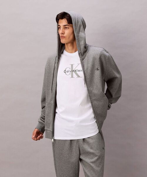 ロングスリーブ アーカイブロゴ フリースジップパーカー（パーカー