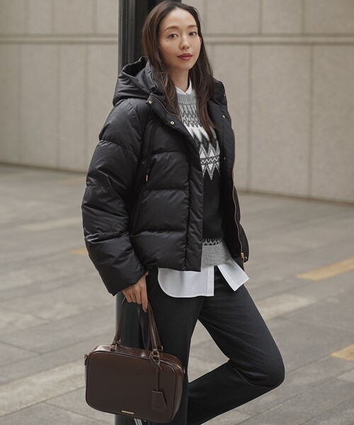 滝沢眞規子さん着用/VERY12月号掲載】シレータフタ コンパクト ダウン