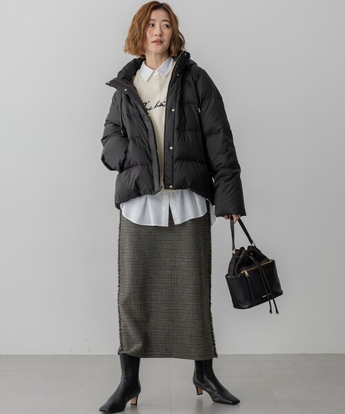 滝沢眞規子さん着用/VERY12月号掲載】シレータフタ コンパクト ダウン