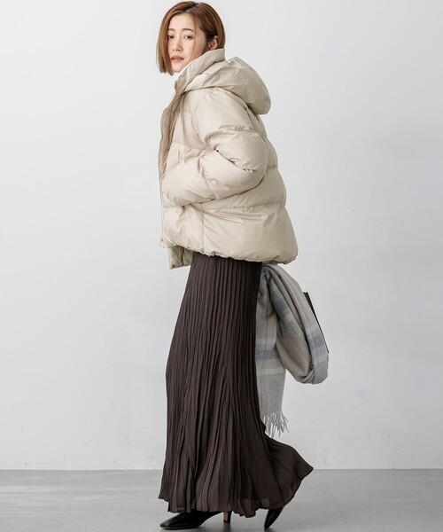 滝沢眞規子さん着用/VERY12月号掲載】シレータフタ コンパクト ダウン