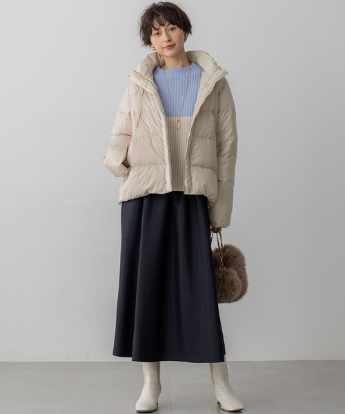 滝沢眞規子さん着用/VERY12月号掲載】シレータフタ コンパクト ダウン