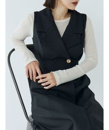 LAGUNAMOON | メタルボタンテーラードジャンパースカート 秋服(ワンピース)