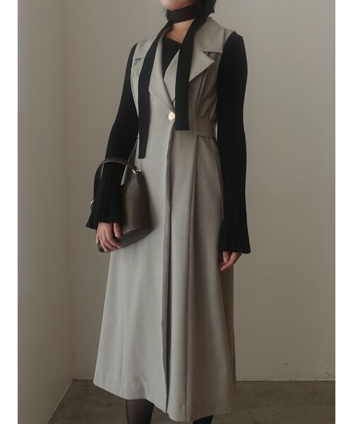 メタルボタンテーラードジャンパースカート（ワンピース）｜LAGUNAMOON