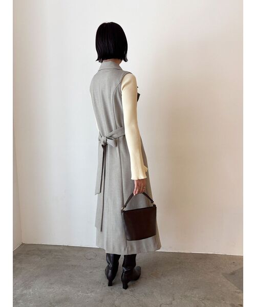 LAGUNAMOON（ラグナムーン）の「メタルボタンテーラードジャンパースカート（ワンピース・レディース・ブラック/ライトグレー/ブラウン・SMALL/MEDIUM）」の21枚目の写真