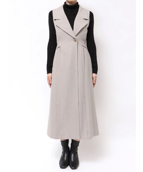 LAGUNAMOON（ラグナムーン）の「メタルボタンテーラードジャンパースカート（ワンピース・レディース・ブラック/ライトグレー/ブラウン・SMALL/MEDIUM）」の18枚目の写真