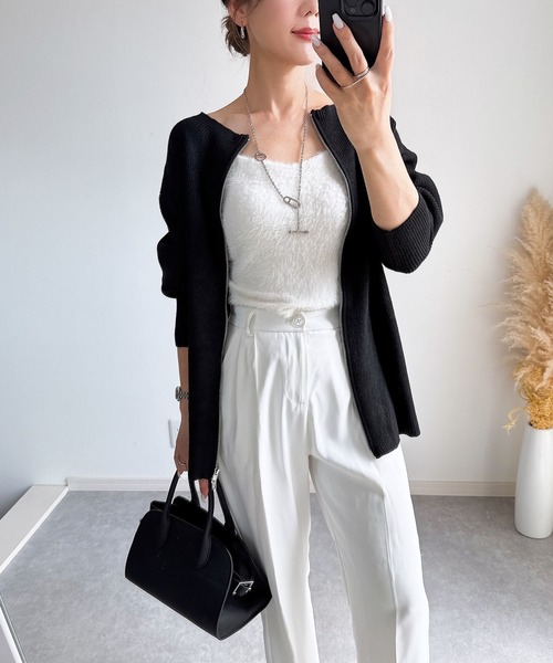 I 専用出品 2way zip cardigan（カーディガン/ボレロ） | CODE A（コードエー