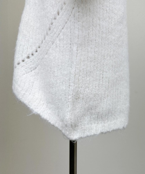 Lo-Fi（ローファイ）の「バルキーヤーンルーズニット（ニット/セーター・レディース・オフホワイト/ピンク/ブルー・M）」の8枚目の写真