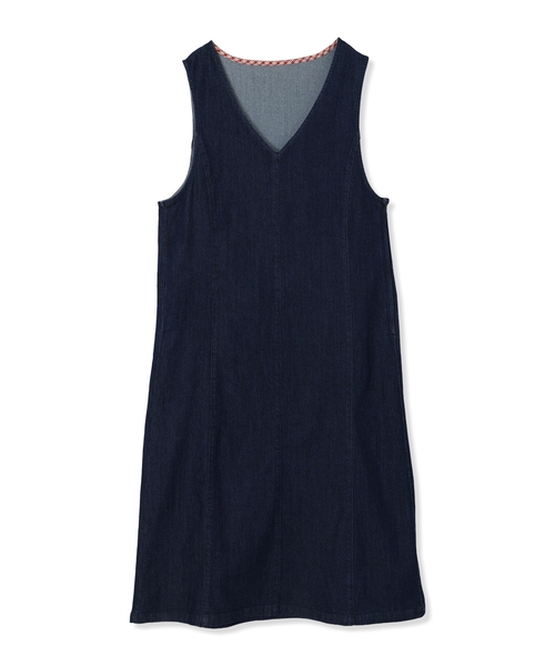 DECOY SINCE 1981（デコイシンスイチキュウハチイチ）の「デニムジャンパースカート（ワンピース・レディース・ネイビー・9号/11号/13号）」の9枚目の写真