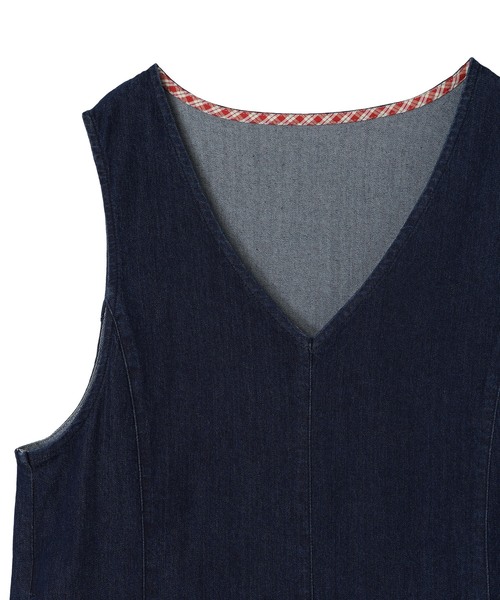 DECOY SINCE 1981（デコイシンスイチキュウハチイチ）の「デニムジャンパースカート（ワンピース・レディース・ネイビー・9号/11号/13号）」の11枚目の写真