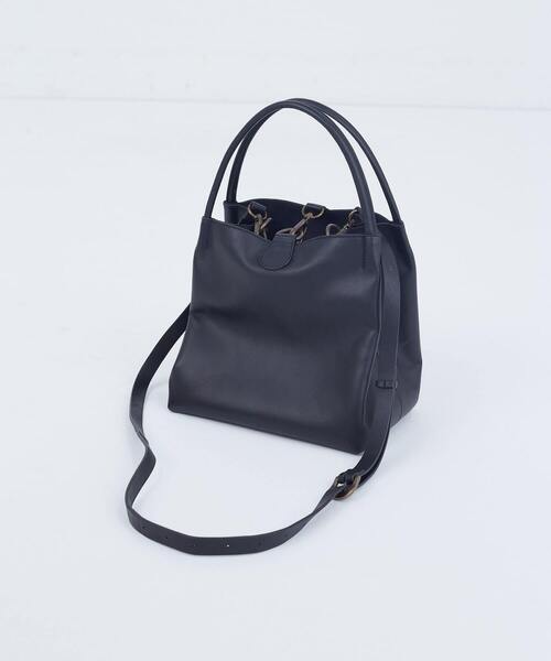 ADIEU TRISTESSE（アデュートリステス）の「ショルダーストラップ付きスクエアバック（ショルダーバッグ・レディース・ダークブラウン/ブラック・FREE）」の4枚目の写真