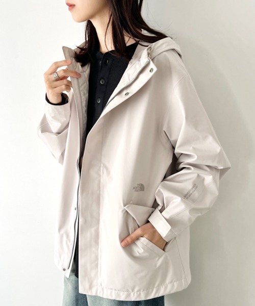 THE NORTH FACE(ザノースフェイス)の「THE NORTH FACE(ザ・ノースフェイス)/M'S GORE CONVEX JACKET/軽量 防風 ワンポイント ロゴプリント マウンパジャケット(ブルゾン・レディース・ブラック/ホワイト/グレー・L/XL/M)」の19枚目の写真