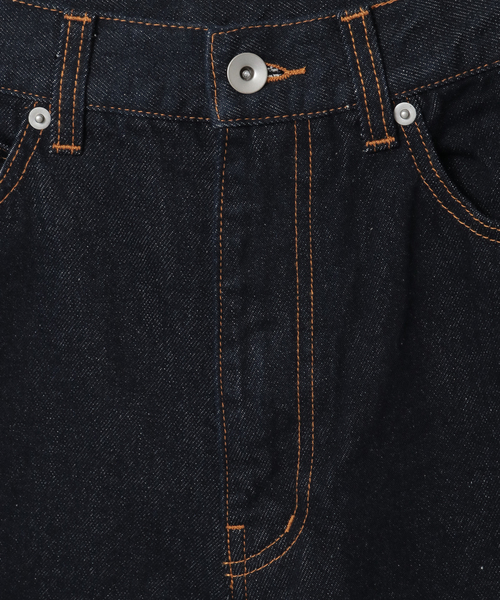 CONVERSE TOKYO（コンバーストウキョウ）の「【HL】LACE-UP WIDE DENIM PANTS RIGID (SET-UP)（デニムパンツ・レディース・ネイビー・SMALL/MEDIUM）」の4枚目の写真