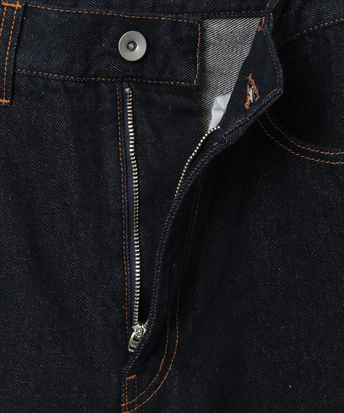 CONVERSE TOKYO（コンバーストウキョウ）の「【HL】LACE-UP WIDE DENIM PANTS RIGID (SET-UP)（デニムパンツ・レディース・ネイビー・SMALL/MEDIUM）」の5枚目の写真