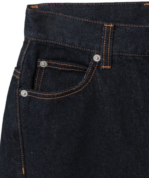 CONVERSE TOKYO（コンバーストウキョウ）の「【HL】LACE-UP WIDE DENIM PANTS RIGID (SET-UP)（デニムパンツ・レディース・ネイビー・SMALL/MEDIUM）」の6枚目の写真