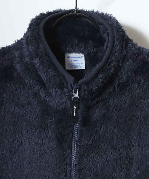 Champion(チャンピオン)の「Champion/チャンピオン SHERPA FLEECE ZIP JACKET/シェルパフリース ロゴ ワンポイント刺繍 ジップジャケット/ボアフリースジャケット/ブルゾン/レディース メンズ(ブルゾン・メンズ・ブラック/ネイビー/オリーブ・L/M/XL)」の20枚目の写真