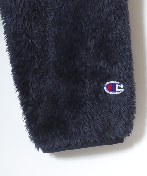 Champion(チャンピオン)の「Champion/チャンピオン SHERPA FLEECE ZIP JACKET/シェルパフリース ロゴ ワンポイント刺繍 ジップジャケット/ボアフリースジャケット/ブルゾン/レディース メンズ(ブルゾン・メンズ・ブラック/ネイビー/オリーブ・L/M/XL)」の5枚目の写真