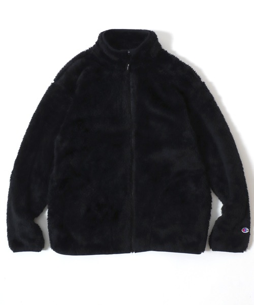 Champion(チャンピオン)の「Champion/チャンピオン SHERPA FLEECE ZIP JACKET/シェルパフリース ロゴ ワンポイント刺繍 ジップジャケット/ボアフリースジャケット/ブルゾン/レディース メンズ(ブルゾン・メンズ・ブラック/ネイビー/オリーブ・L/M/XL)」の10枚目の写真
