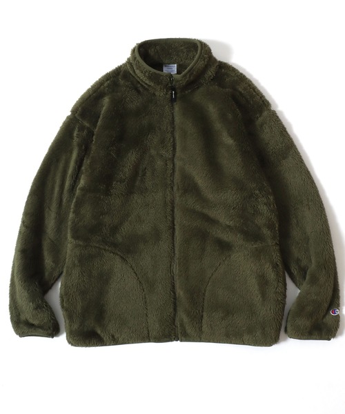 Champion(チャンピオン)の「Champion/チャンピオン SHERPA FLEECE ZIP JACKET/シェルパフリース ロゴ ワンポイント刺繍 ジップジャケット/ボアフリースジャケット/ブルゾン/レディース メンズ(ブルゾン・メンズ・ブラック/ネイビー/オリーブ・L/M/XL)」の11枚目の写真