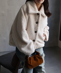 【SALE】多分絶対 ボアショートコート 楽天市場】 ボアショートコート [K1098] レディース アウター