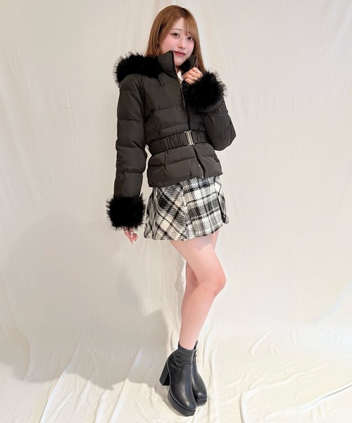 ショートウエストマークダウンコート（ダウンジャケット/コート