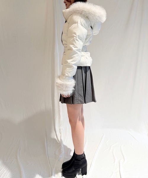 セール】ショートウエストマークダウンコート（ダウンジャケット