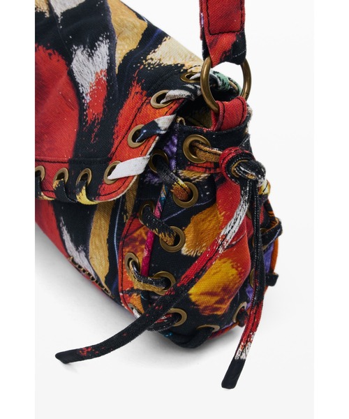 Desigual(デシグアル)の「マルチカラープリントバゲットクロスボディバッグ(ハンドバッグ・レディース・マルチ・FREE)」の2枚目の写真