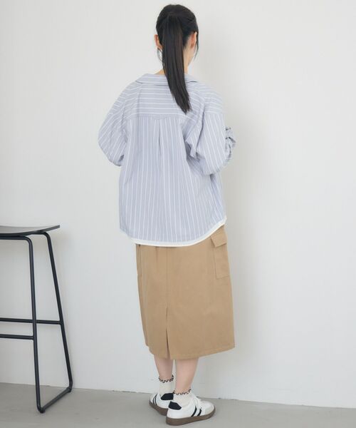RETRO GIRL(レトロガール)の「レイヤード風シャツ(シャツ/ブラウス・レディース・オフホワイト/グレー系その他/イエロー系その他・FREE)」の16枚目の写真