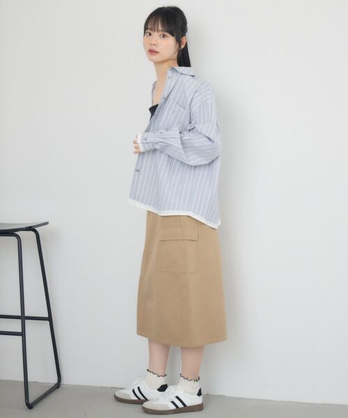 RETRO GIRL(レトロガール)の「レイヤード風シャツ(シャツ/ブラウス・レディース・オフホワイト/グレー系その他/イエロー系その他・FREE)」の17枚目の写真