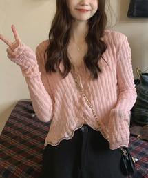 HALEY PESCA | HALEY PESCA/レースレイヤード ショートカーディガン(カーディガン/ボレロ)