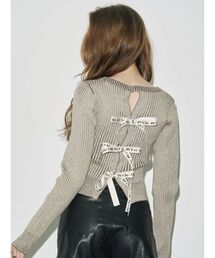 EVRIS | バックリボンニットトップス(ニット/セーター)