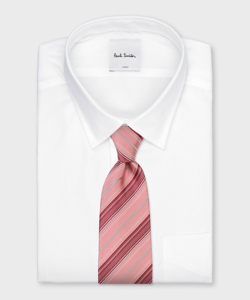 Paul Smith(ポールスミス)の「コントラスト レジメンタルタイ【250016 552MJ】(ネクタイ・メンズ・ブルー/ライトブルー/ネイビー/マルーン/ピンク・FREE)」の13枚目の写真