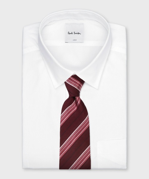 コントラスト レジメンタルタイ【250016 552MJ】（ネクタイ）｜Paul