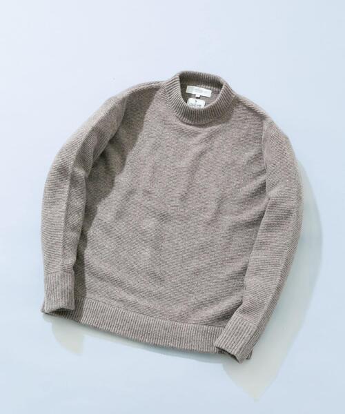 URBAN RESEARCH ROSSO MEN（アーバンリサーチロッソメン）の「『XLサイズあり』ハミルトンウールガーター編みモックネックプルオーバー（ニット/セーター・メンズ・グレー/グレー系その他/ブラック・X-LARGE/LARGE/MEDIUM）」の13枚目の写真