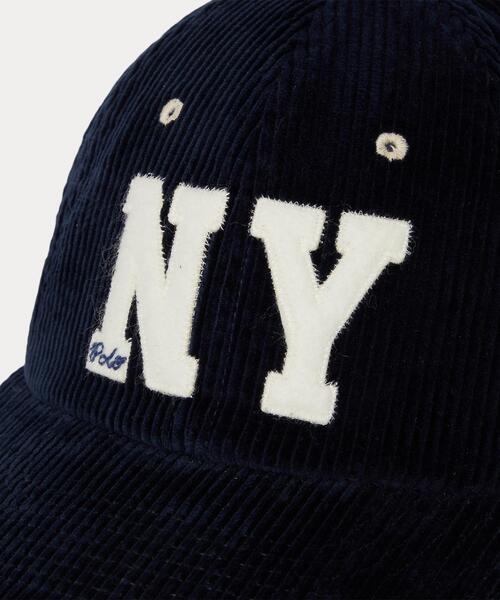 NY パッチ コーデュロイ ボール キャップ（キャップ）｜POLO RALPH