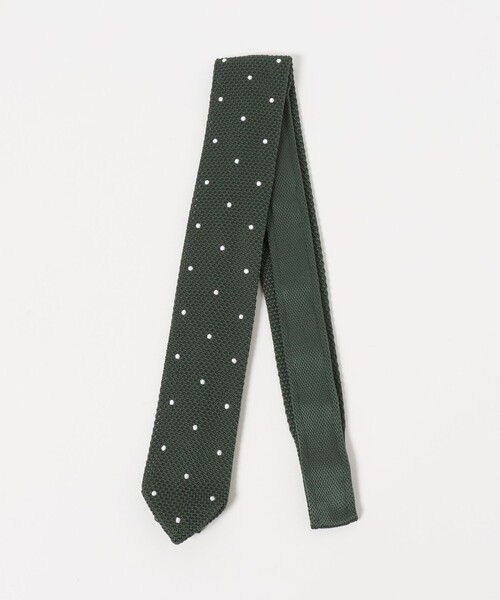 GLR ポリエステル ウォッシャブル ニット ドット ネクタイ ニットタイ