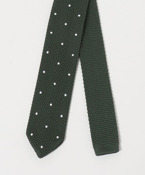 green label relaxing(グリーンレーベルリラクシング)の「GLR ポリエステル ウォッシャブル ニット ドット ネクタイ ニットタイ(ネクタイ・メンズ・ブラック/ネイビー/ダークグリーン/ワイン/ブラウン系・FREE)」の8枚目の写真