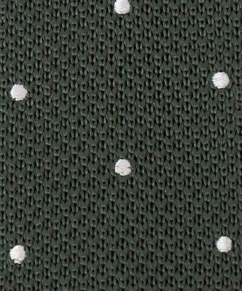 green label relaxing(グリーンレーベルリラクシング)の「GLR ポリエステル ウォッシャブル ニット ドット ネクタイ ニットタイ(ネクタイ・メンズ・ブラック/ネイビー/ダークグリーン/ワイン/ブラウン系・FREE)」の12枚目の写真